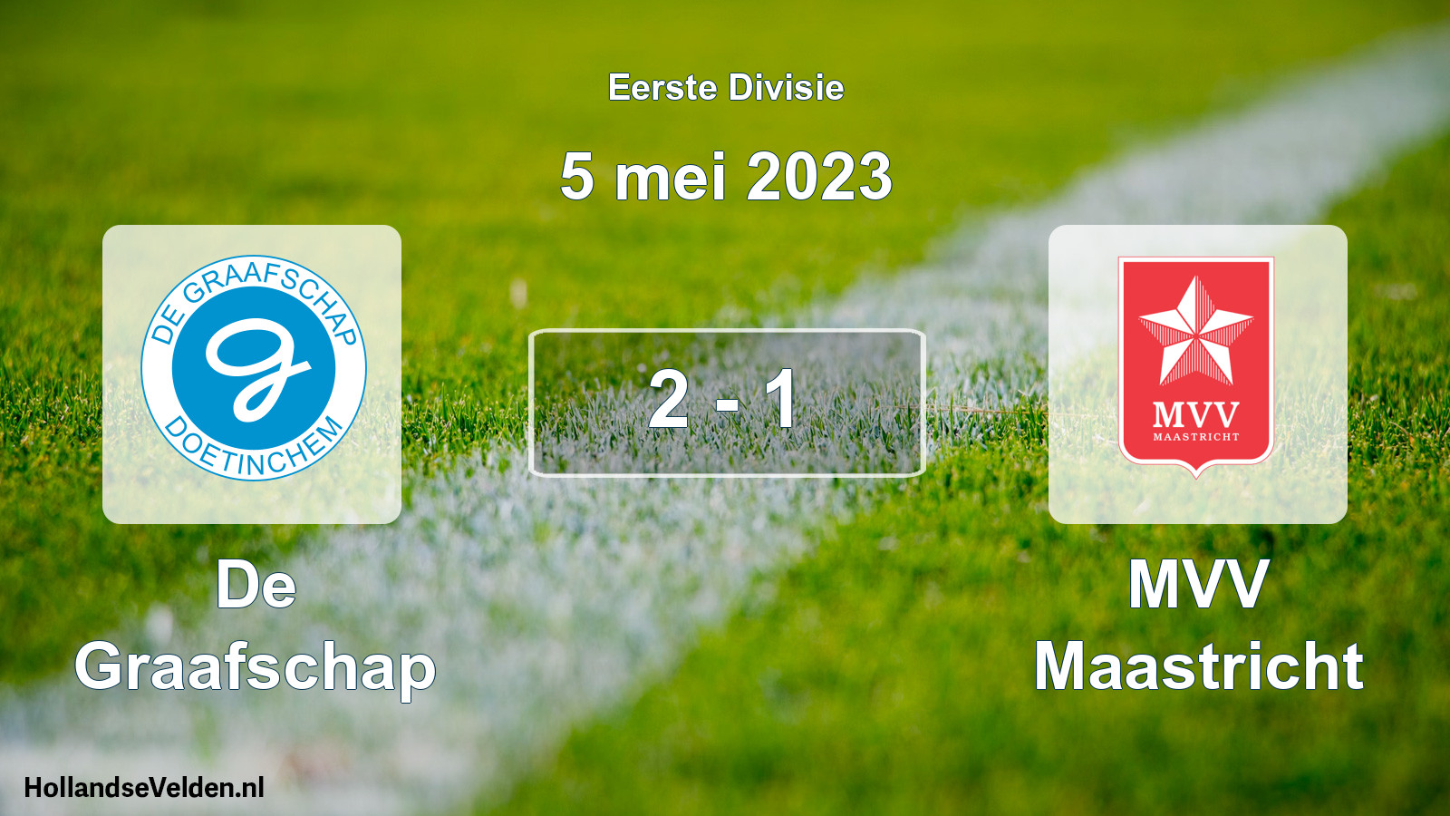 Total number of matches played: De Graafschap - MVV Maastricht 2 - 1 (5 May 2023)