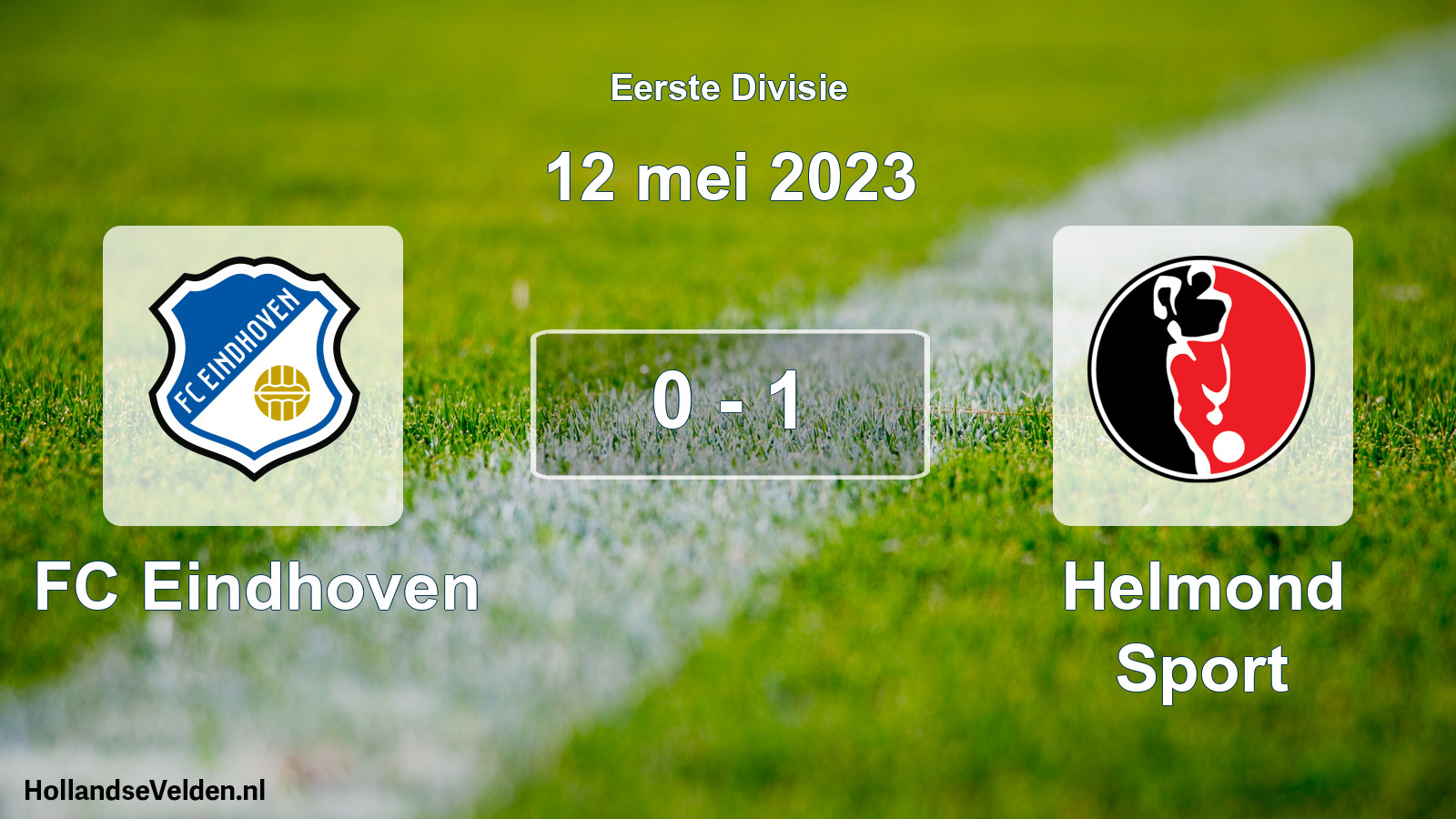 Total number of matches played: FC Eindhoven - Helmond Sport 0 - 1 (12 May 2023)