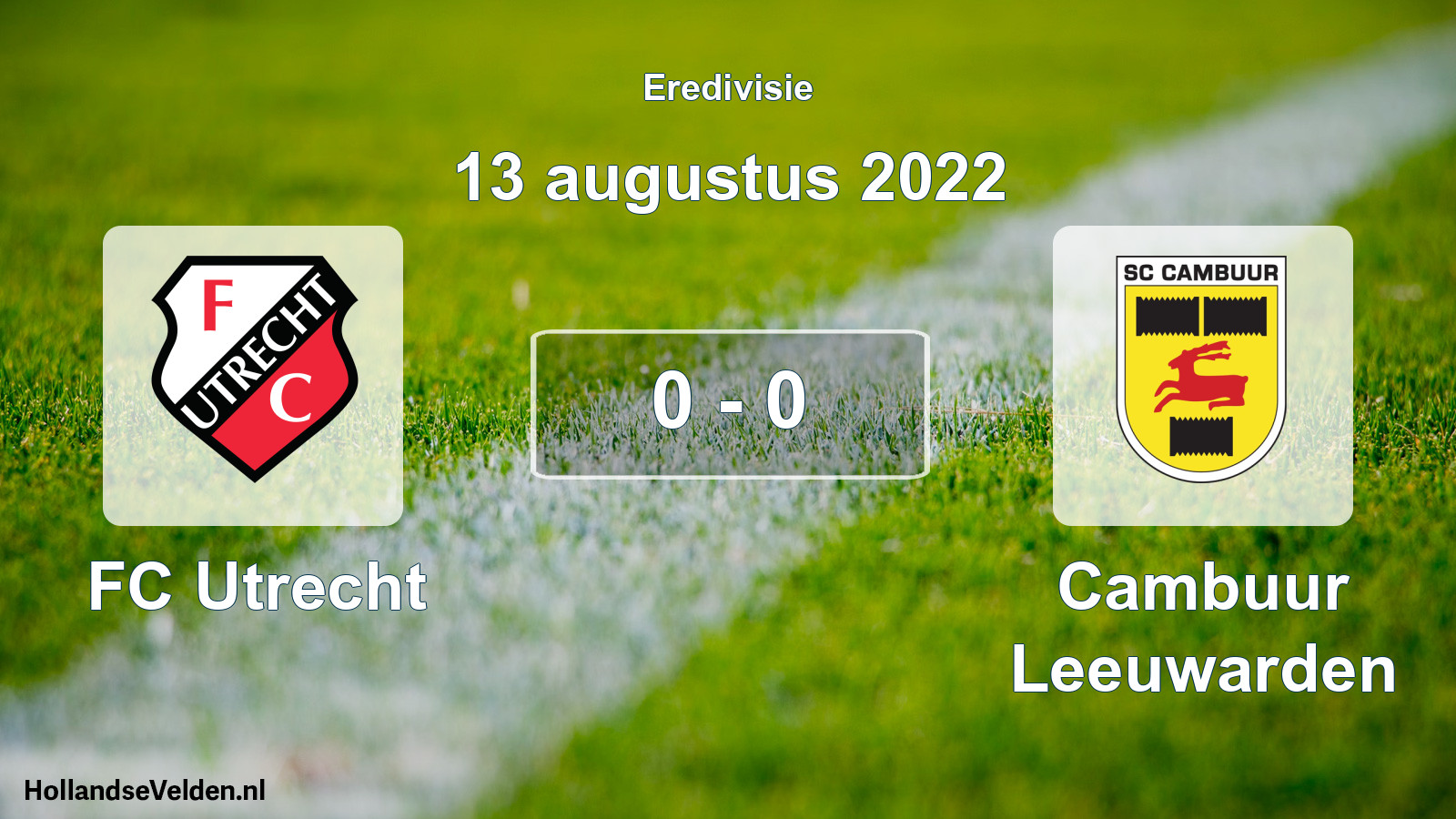 Total number of matches played: FC Utrecht - Cambuur Leeuwarden 0 - 0 (13 August 2022)
