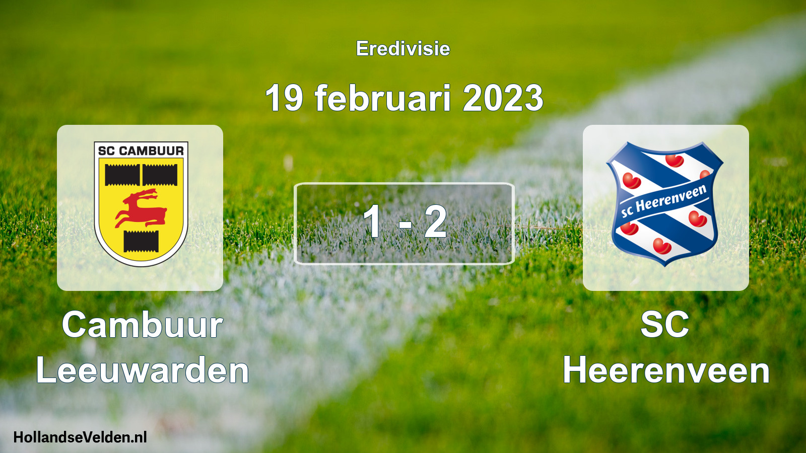 Total number of matches played: Cambuur Leeuwarden - SC Heerenveen 1 - 2 (19 February 2023)