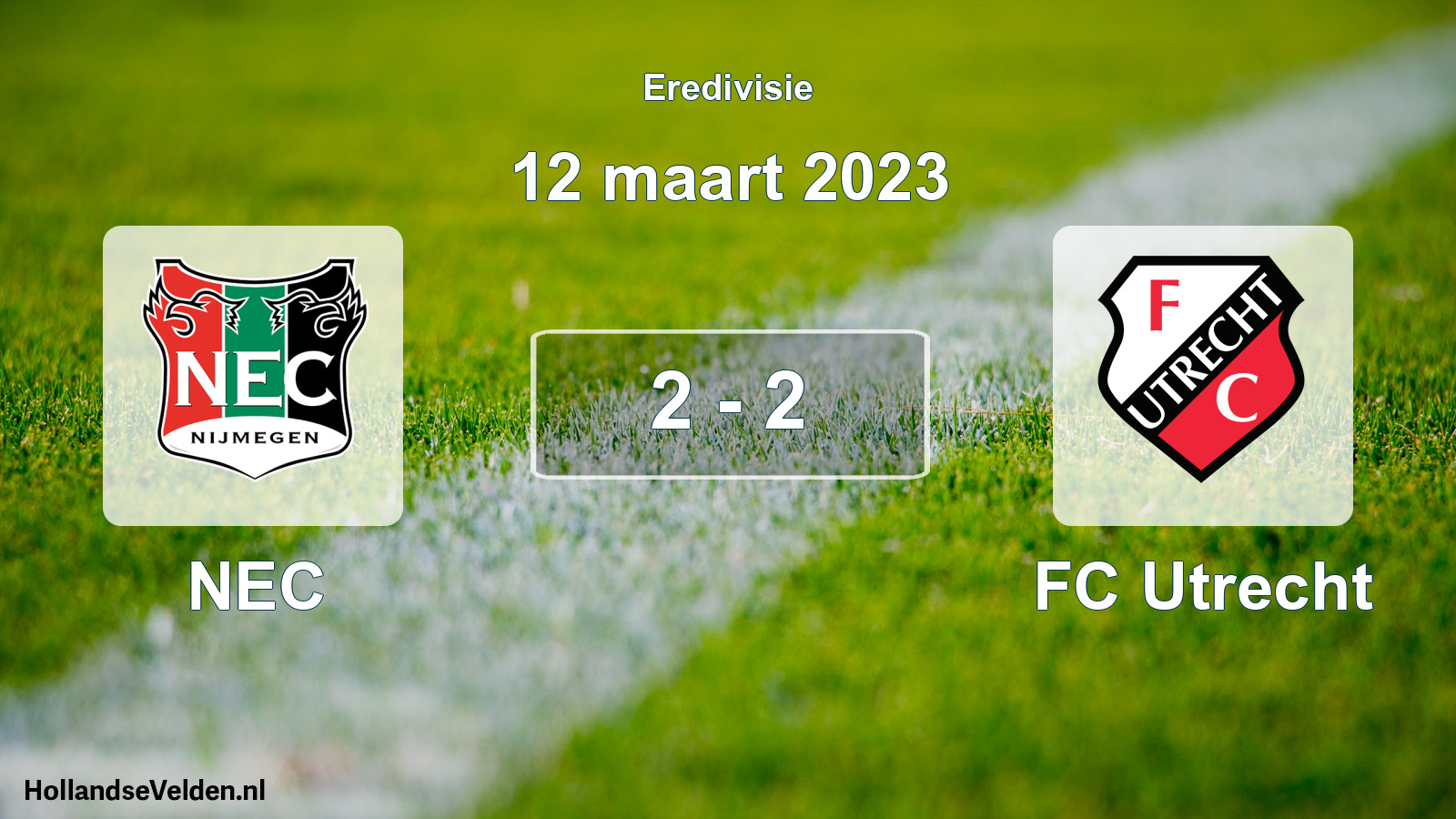 Total number of matches played: NEC - FC Utrecht 2 - 2 (12 March 2023)