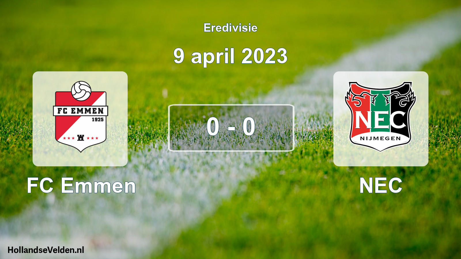 Total number of matches played: FC Emmen - NEC 0 - 0 (9 April 2023)
