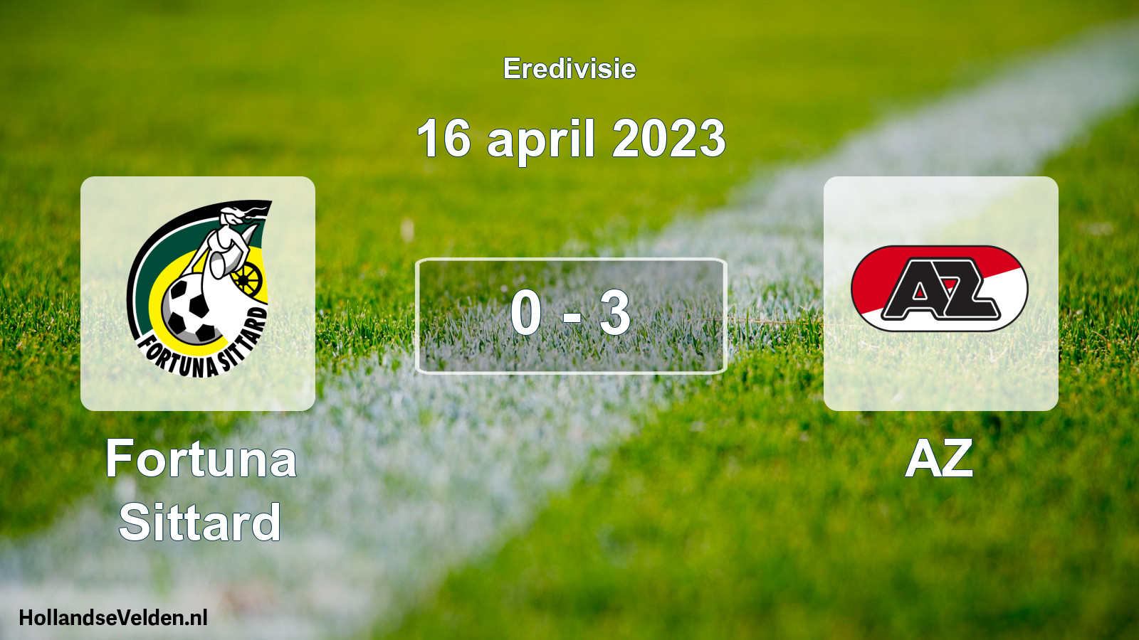 Total number of matches played: Fortuna Sittard - AZ 0 - 3 (16 April 2023)
