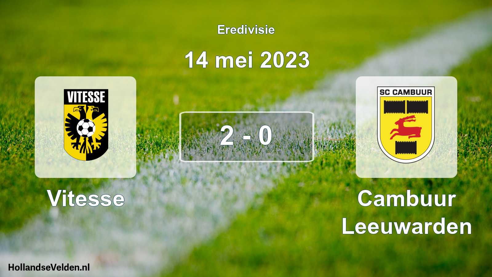 Total number of matches played: Vitesse - Cambuur Leeuwarden 2 - 0 (14 May 2023)