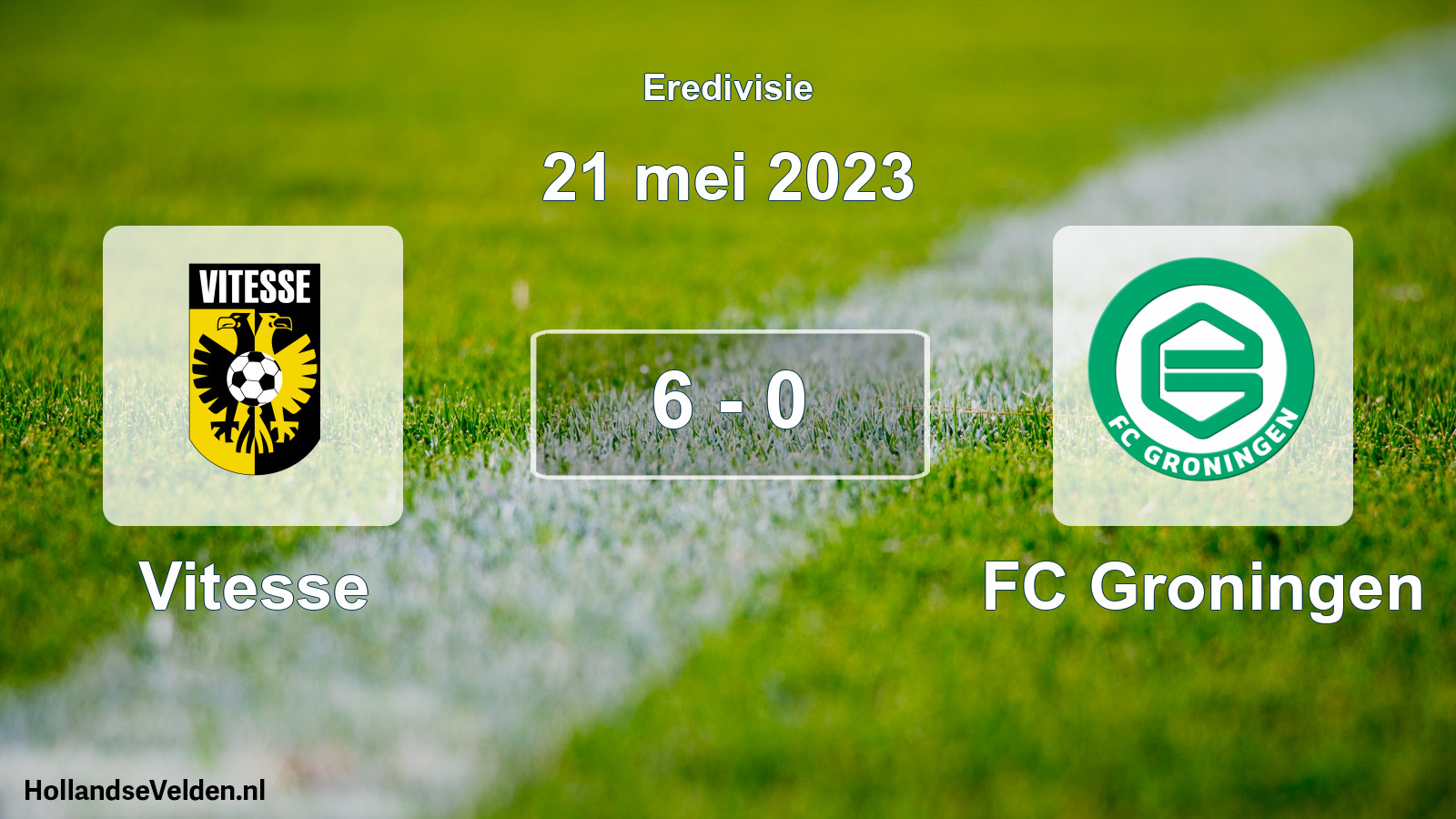 Total number of matches played: Vitesse - FC Groningen 6 - 0 (21 May 2023)