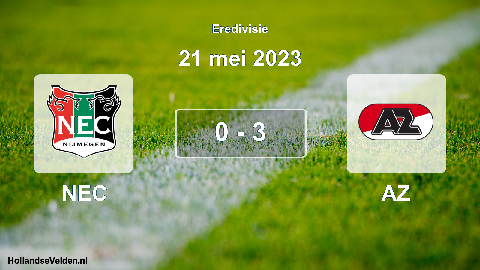 Total number of matches played: NEC - AZ 0 - 3 (21 May 2023)