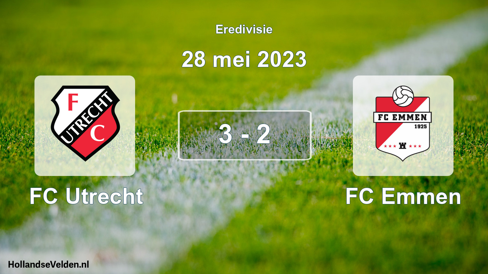 Total number of matches played: FC Utrecht - FC Emmen 3 - 2 (28 May 2023)
