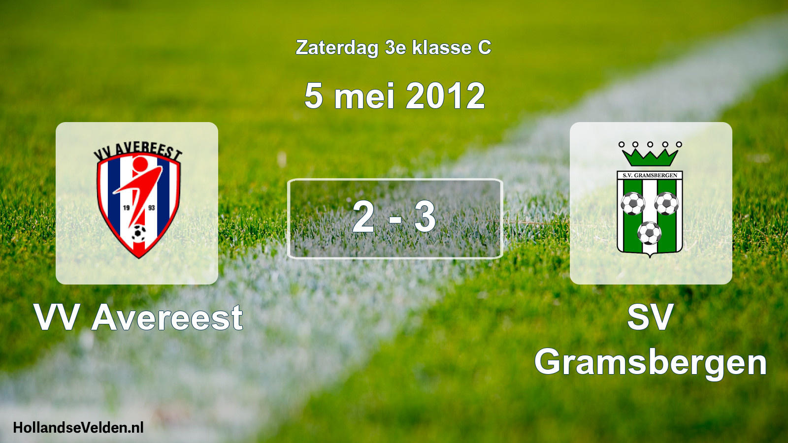 Total number of matches played: VV Avereest - SV Gramsbergen 2 - 3 (5 May 2012)