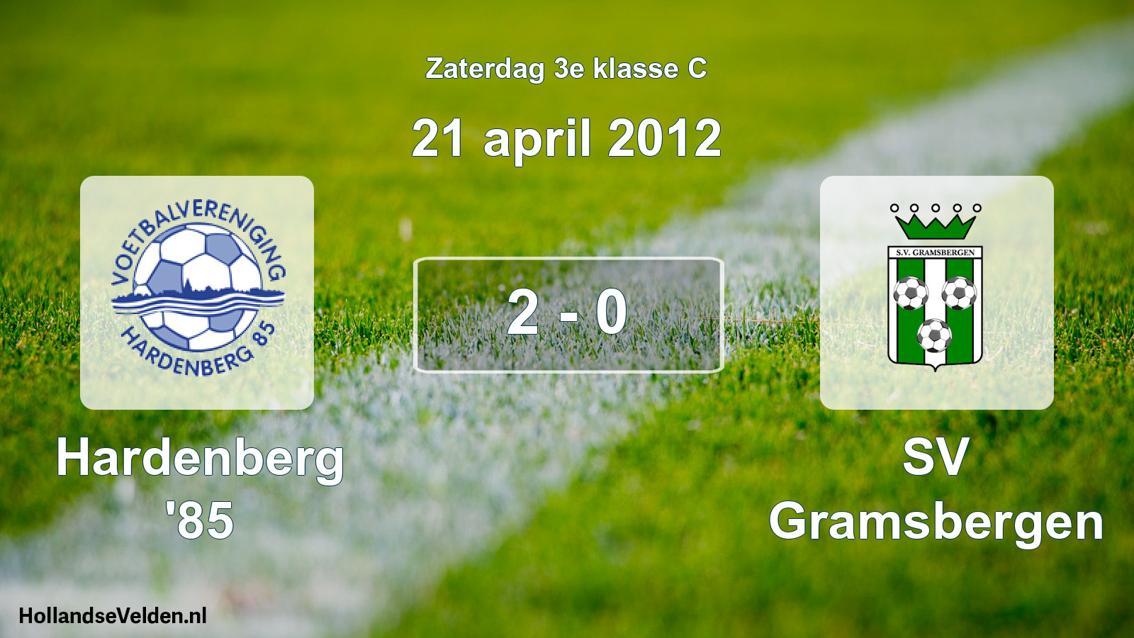 Total number of matches played: Hardenberg '85 - SV Gramsbergen 2 - 0 (21 April 2012)