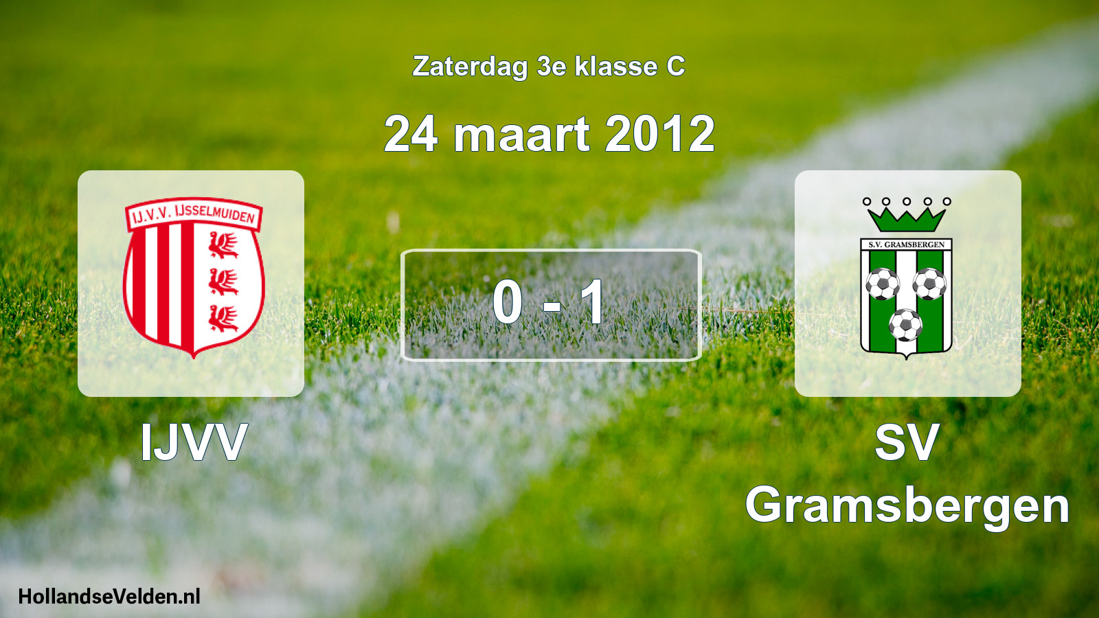 Total number of matches played: IJVV - SV Gramsbergen 0 - 1 (24 March 2012)