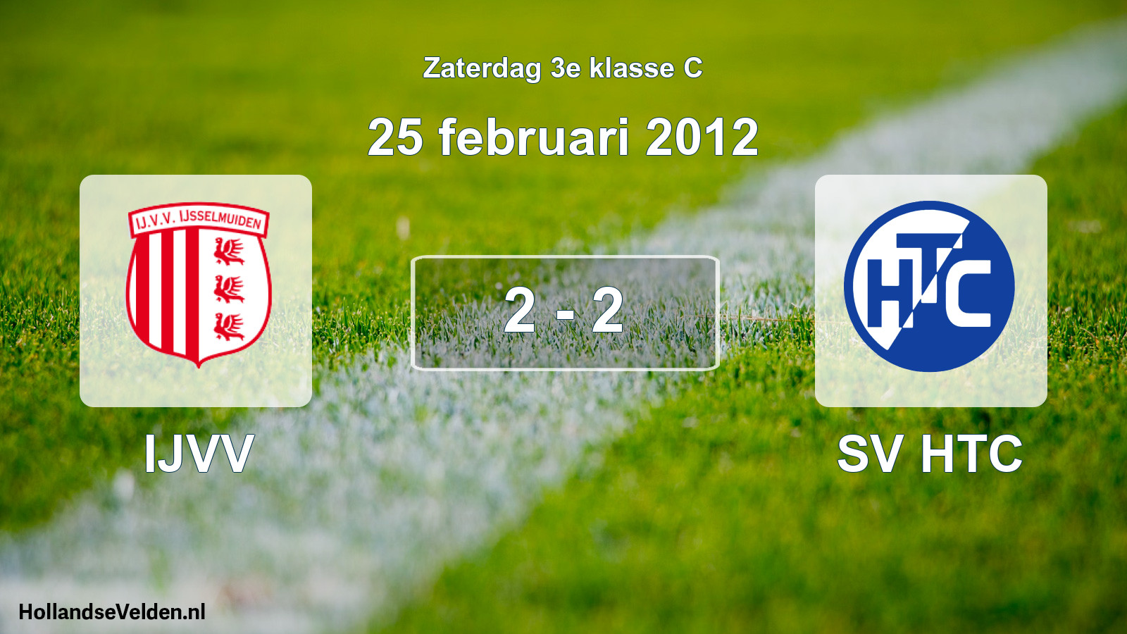 Total number of matches played: IJVV - SV HTC 2 - 2 (25 February 2012)