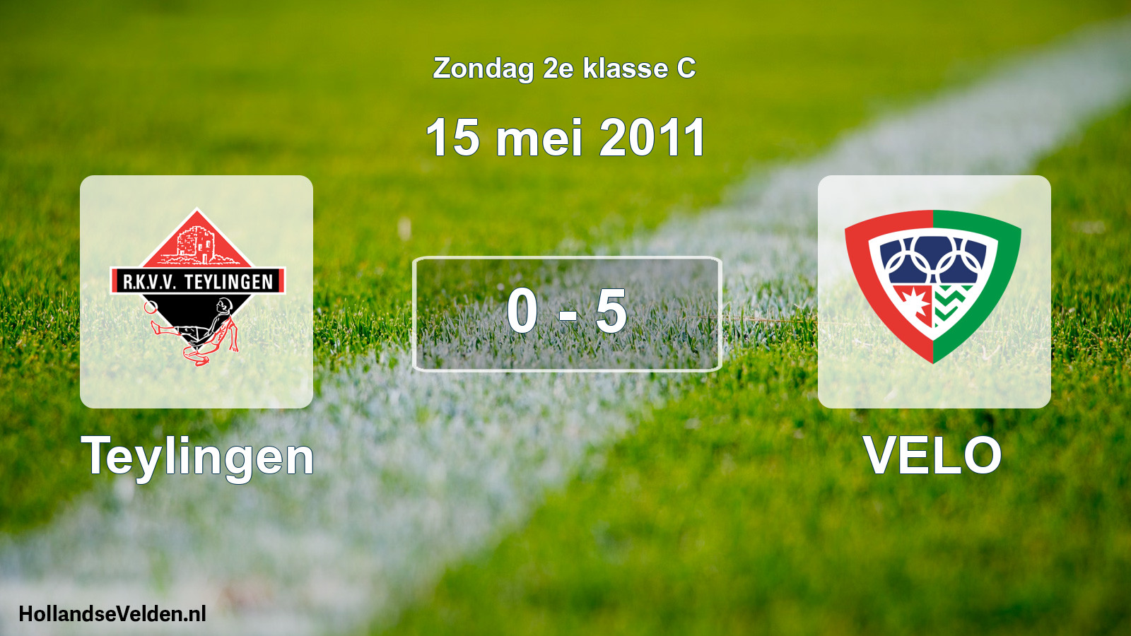 Total number of matches played: Teylingen - VELO 0 - 5 (15 May 2011)