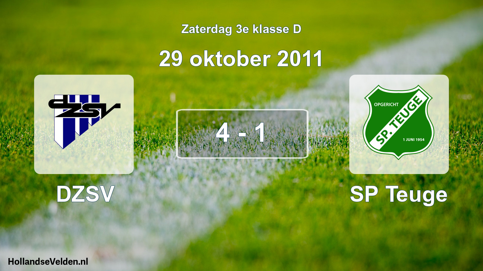 Total number of matches played: DZSV - SP Teuge 4 - 1 (29 October 2011)