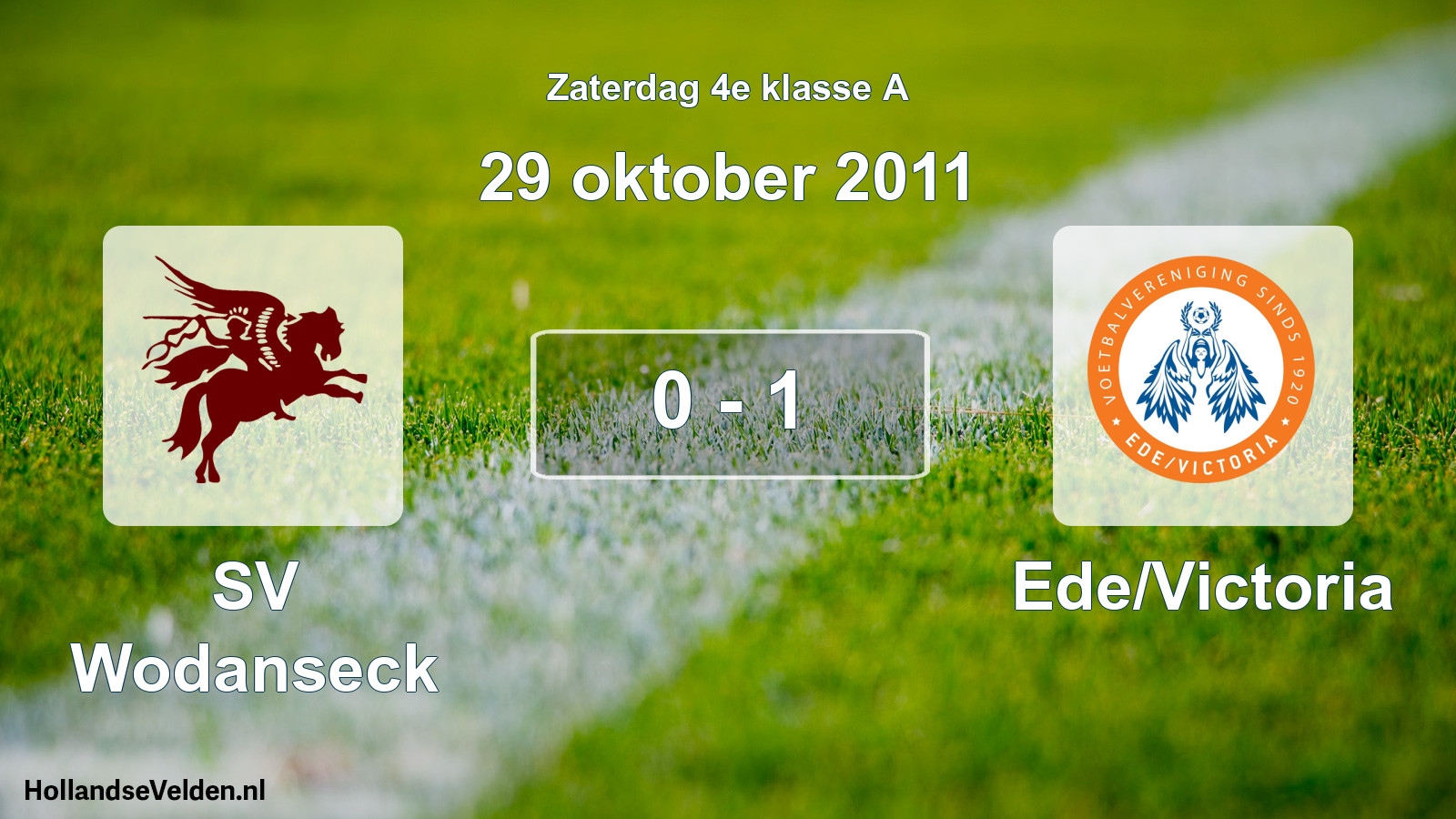 Total number of matches played: SV Wodanseck - Ede/Victoria 0 - 1 (29 October 2011)