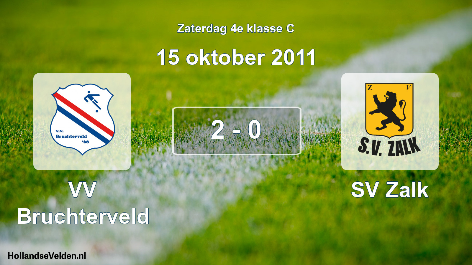 Total number of matches played: VV Bruchterveld - SV Zalk 2 - 0 (15 October 2011)