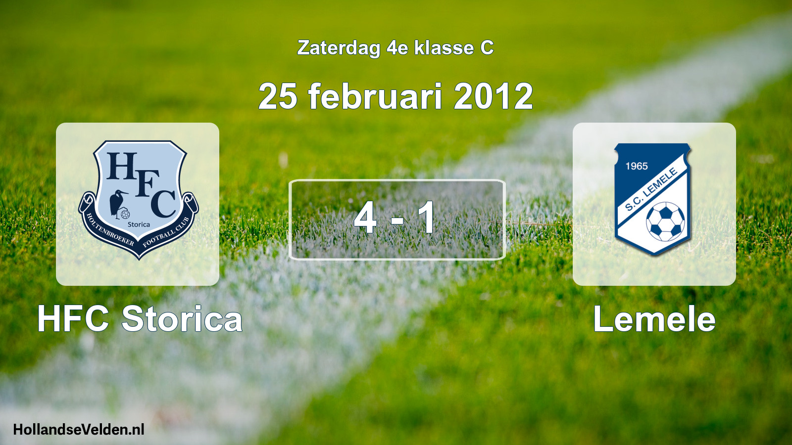 Total number of matches played: HFC Storica - Lemele 4 - 1 (25 February 2012)