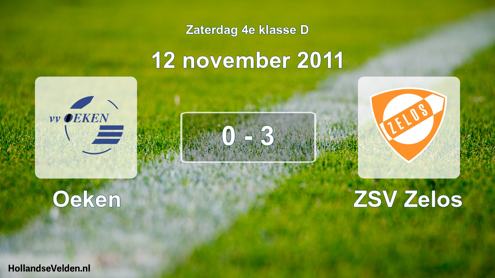 Total number of matches played: Oeken - ZSV Zelos 0 - 3 (12 November 2011)