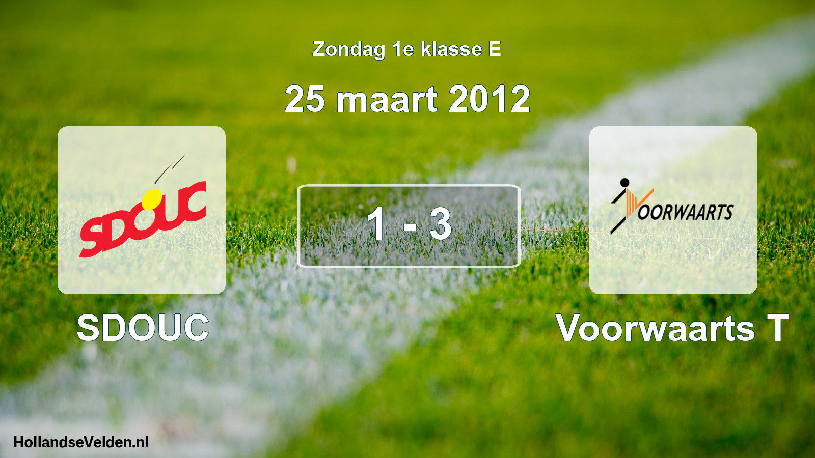 Total number of matches played: SDOUC - Voorwaarts T 1 - 3 (25 March 2012)