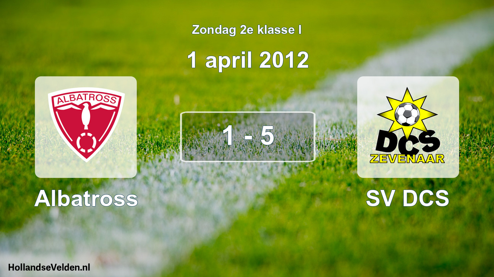 Total number of matches played: Albatross - SV DCS 1 - 5 (1 April 2012)