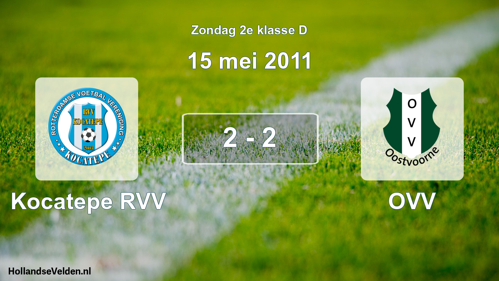 Total number of matches played: Kocatepe RVV - OVV 2 - 2 (15 May 2011)