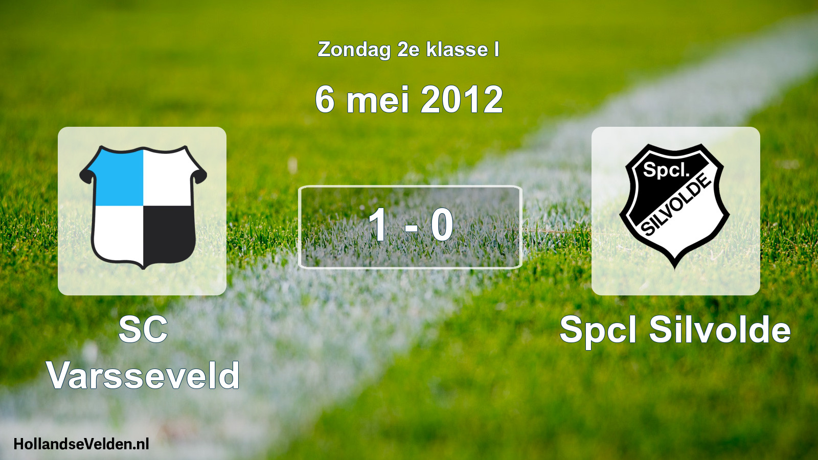 Total number of matches played: SC Varsseveld - Spcl Silvolde 1 - 0 (6 May 2012)