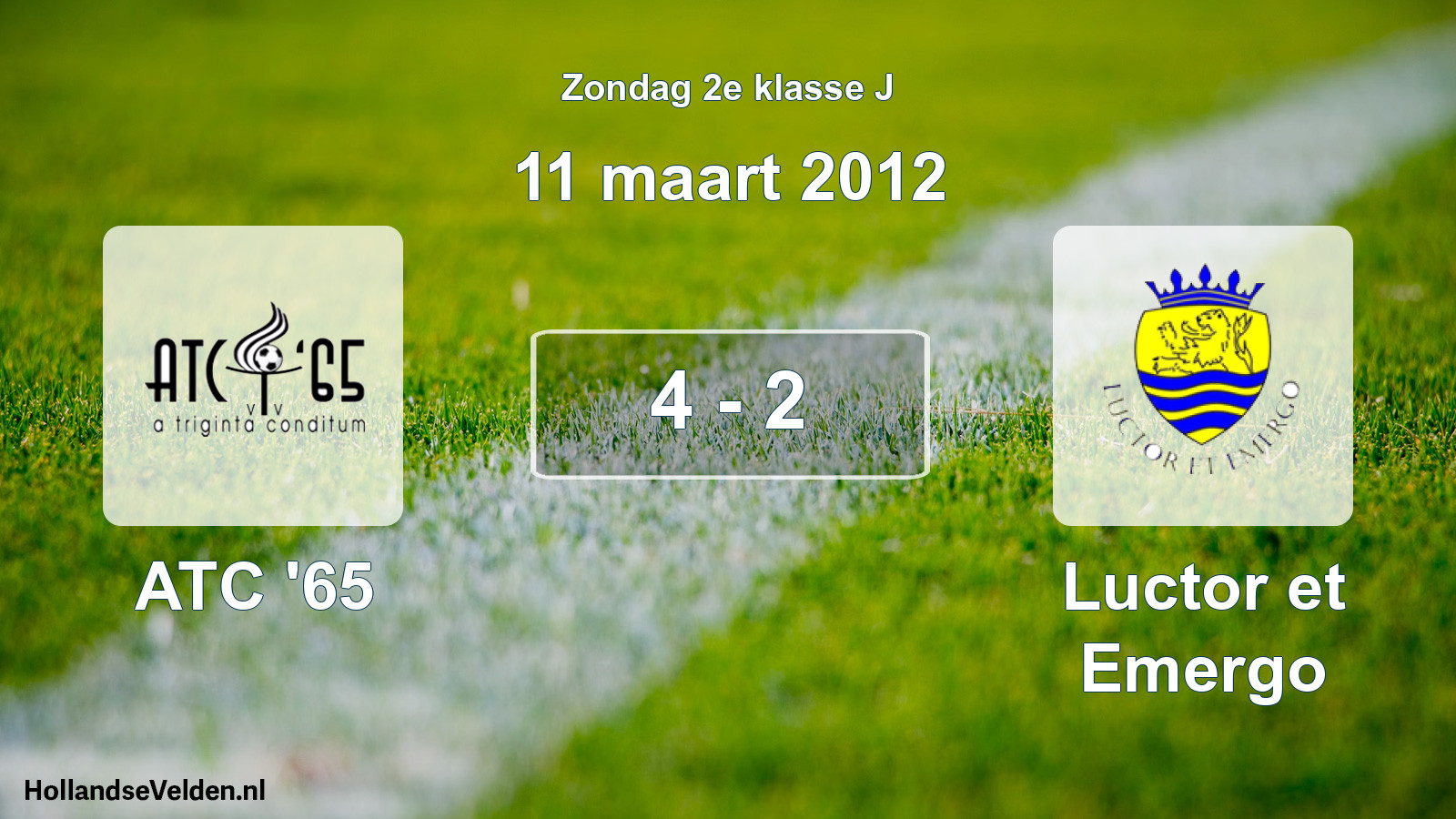 Total number of matches played: ATC '65 - Luctor et Emergo 4 - 2 (11 March 2012)