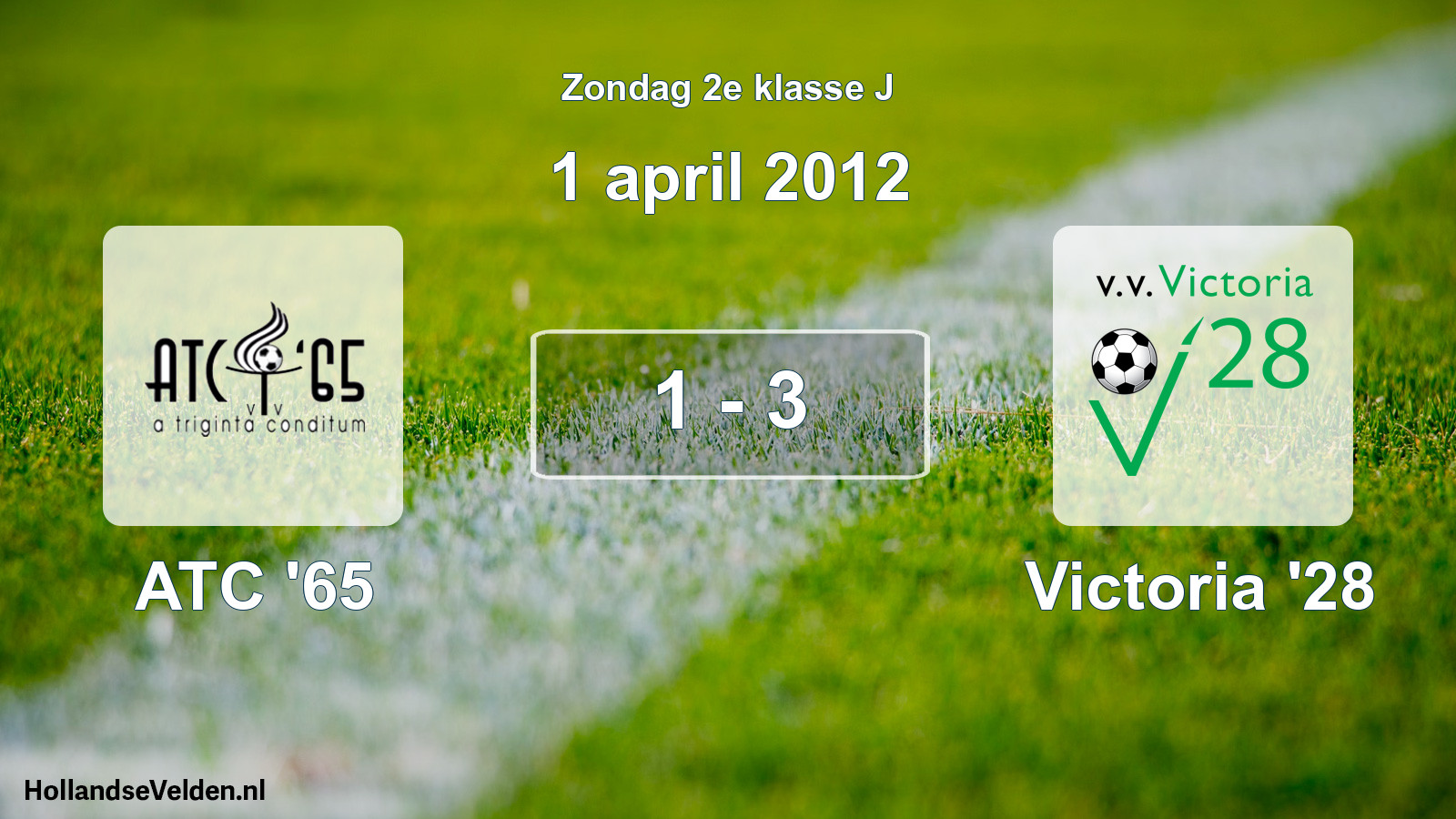 Total number of matches played: ATC '65 - Victoria '28 1 - 3 (1 April 2012)