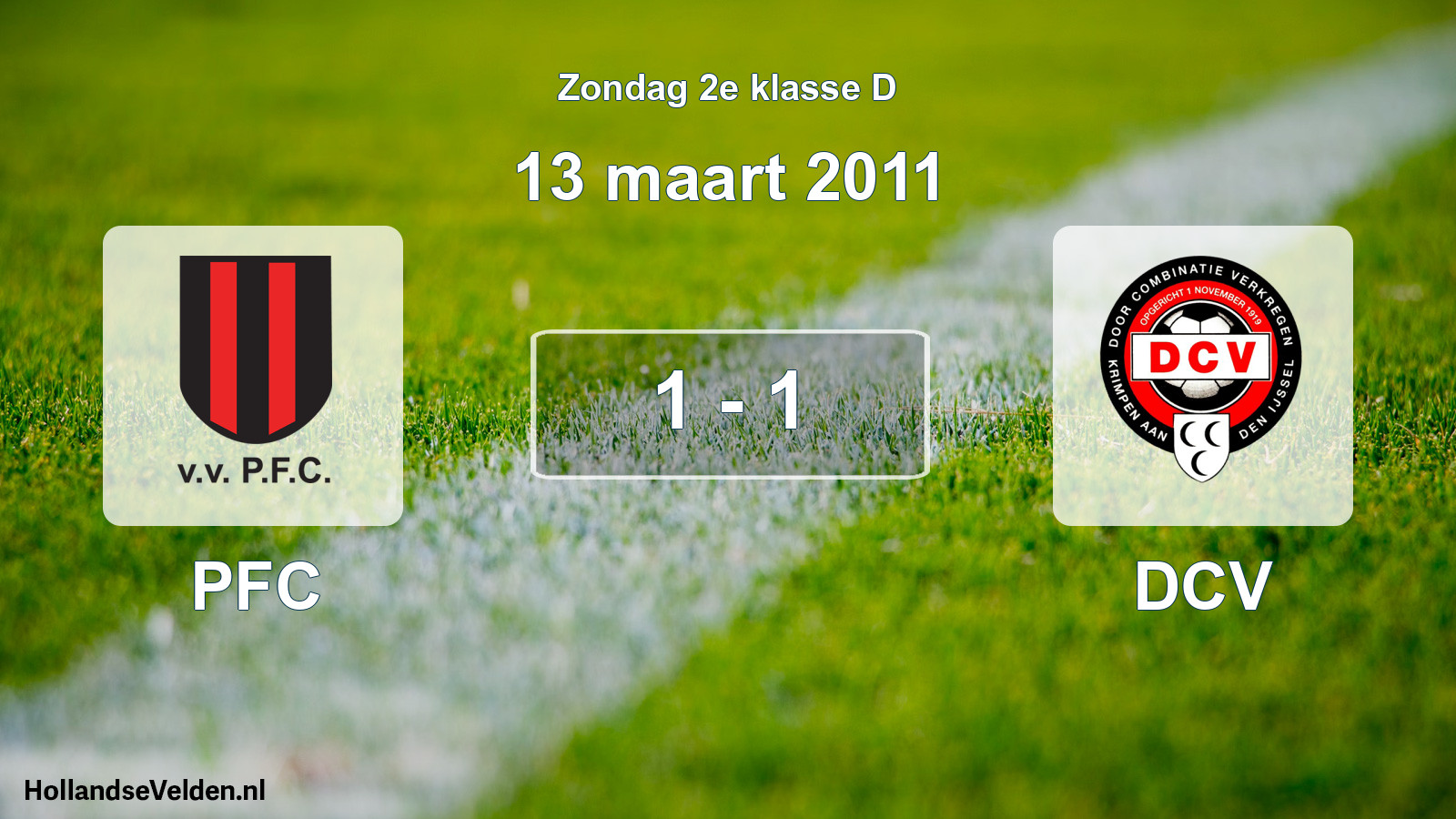 Total number of matches played: PFC - DCV 1 - 1 (13 March 2011)
