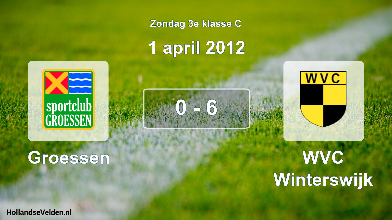 Total number of matches played: Groessen - WVC Winterswijk 0 - 6 (1 April 2012)