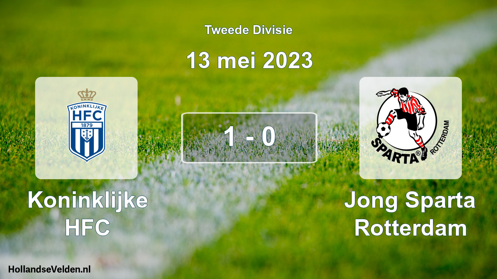 Total number of matches played: Koninklijke HFC - Jong Sparta Rotterdam 1 - 0 (13 May 2023)