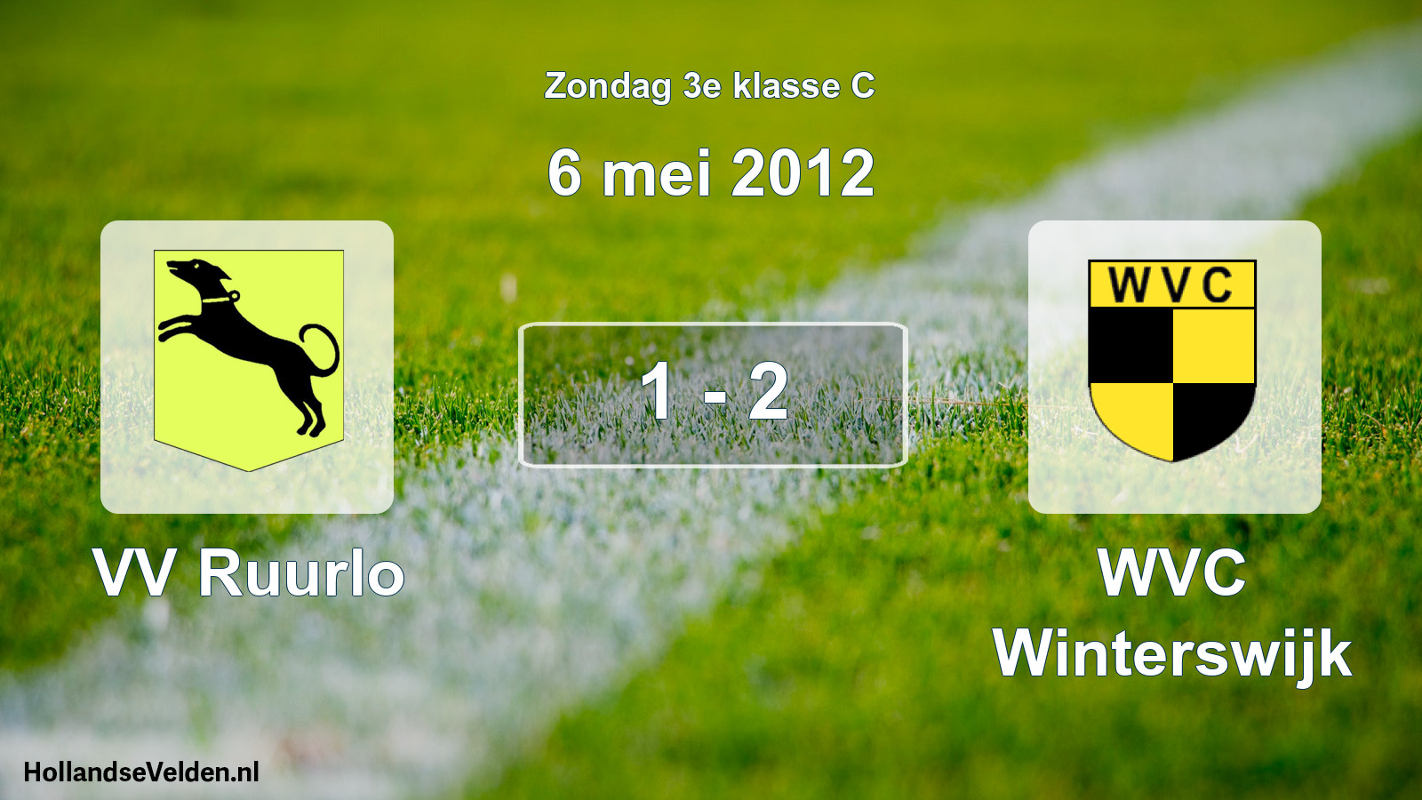 Total number of matches played: VV Ruurlo - WVC Winterswijk 1 - 2 (6 May 2012)