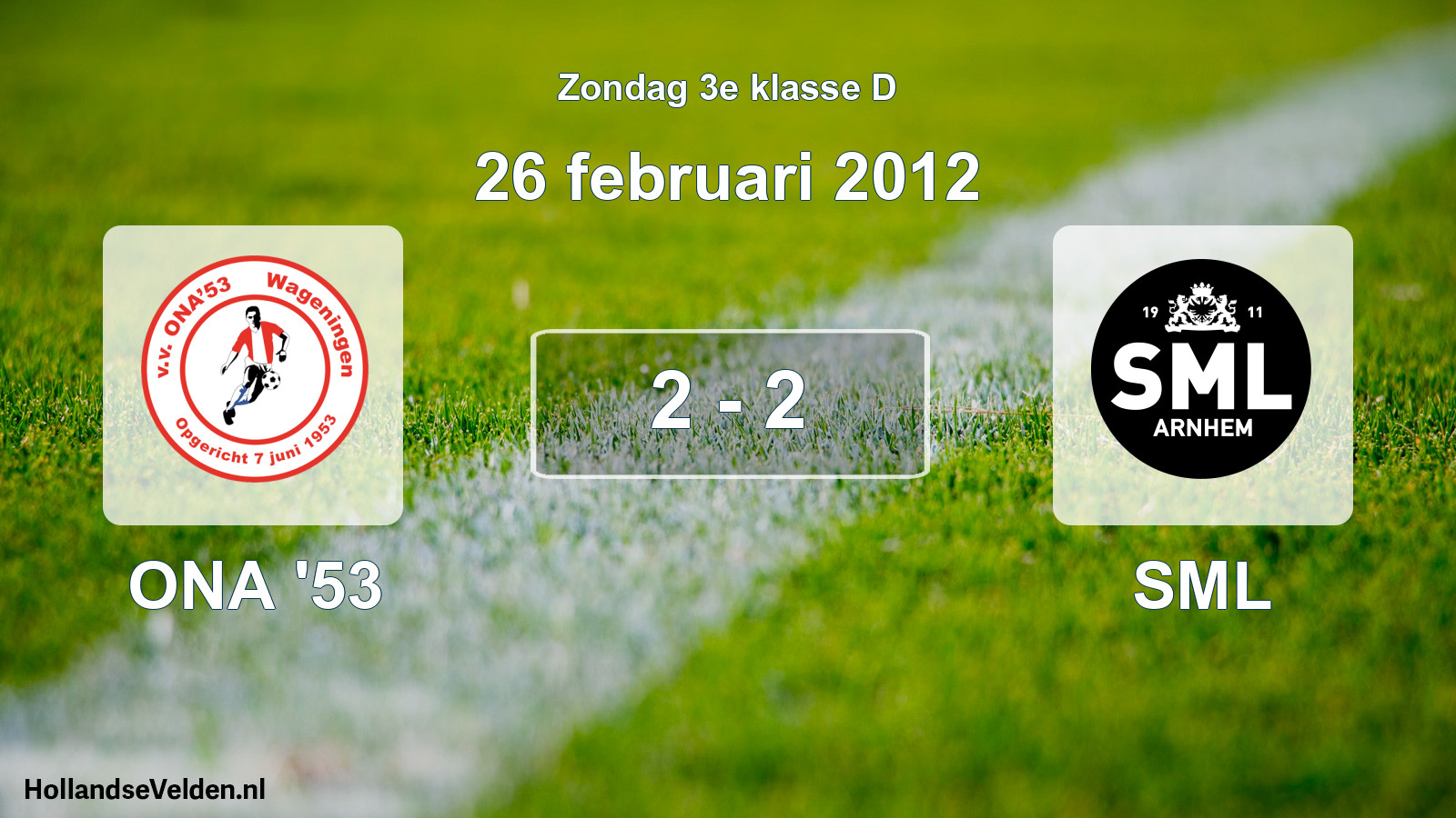 Total number of matches played: ONA '53 - SML 2 - 2 (26 February 2012)