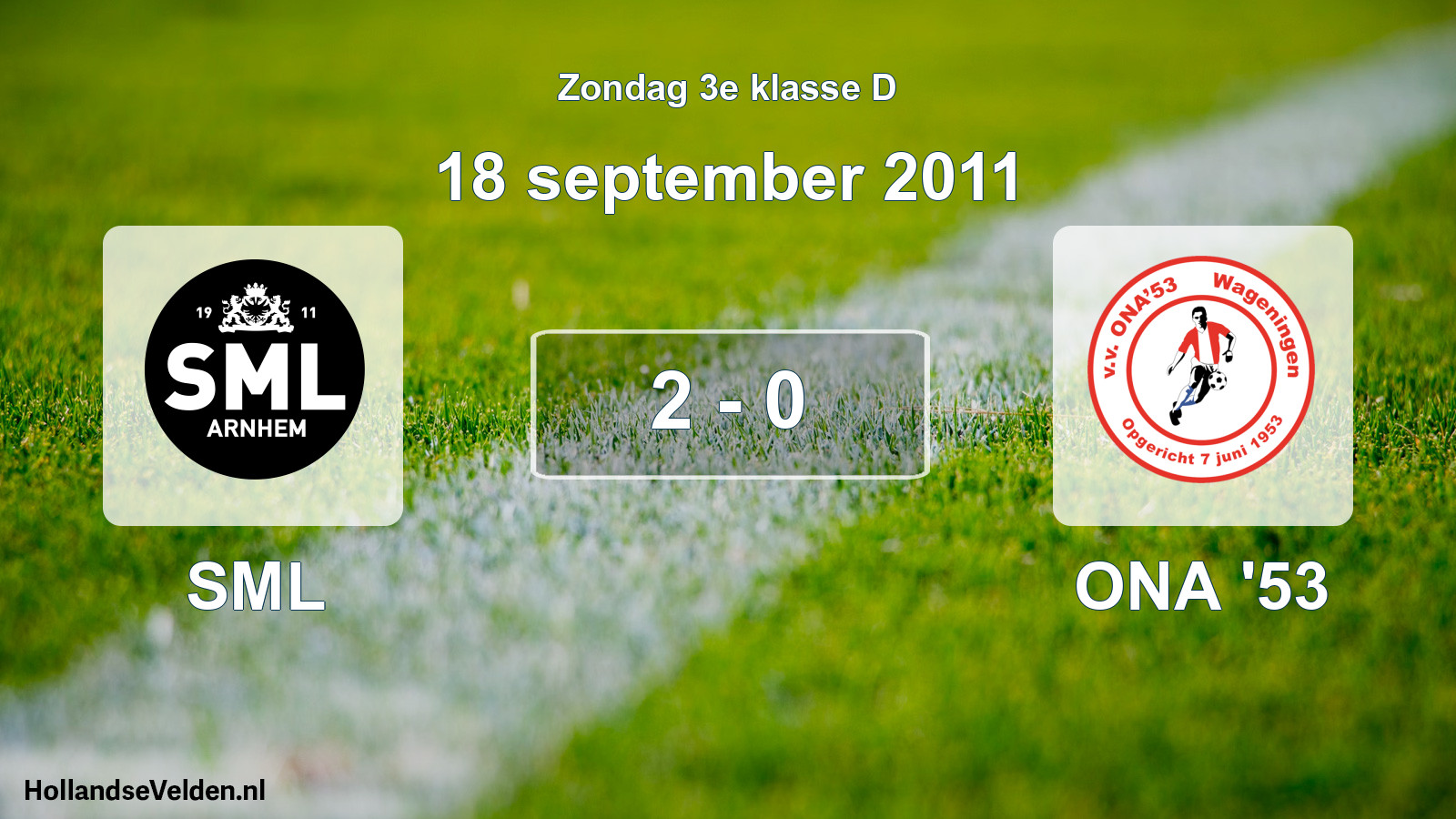 Total number of matches played: SML - ONA '53 2 - 0 (18 September 2011)
