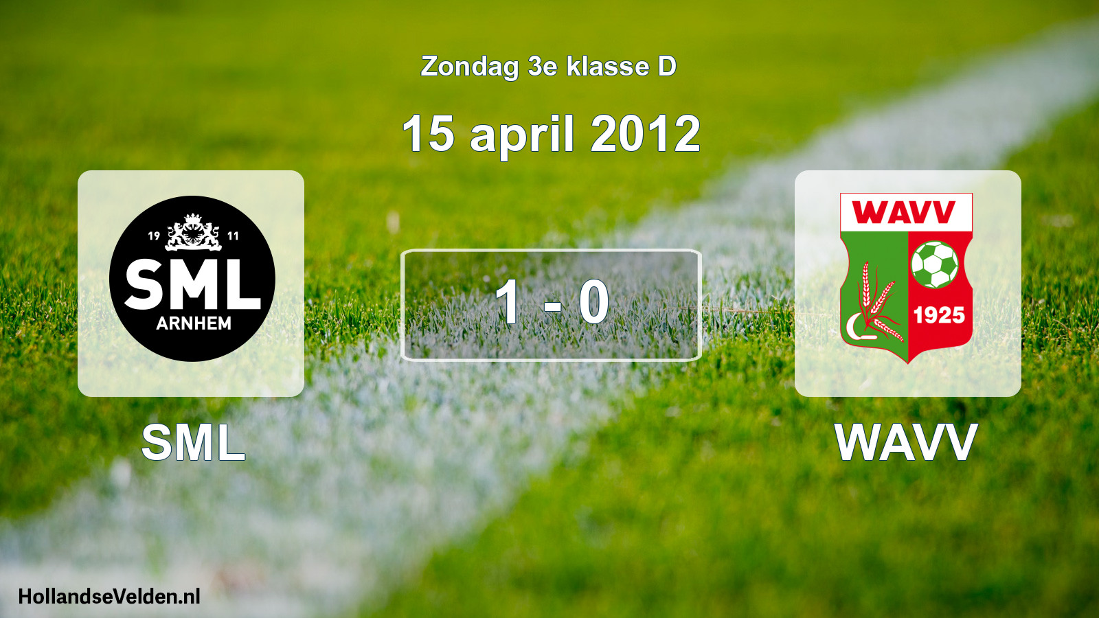 Total number of matches played: SML - WAVV 1 - 0 (15 April 2012)