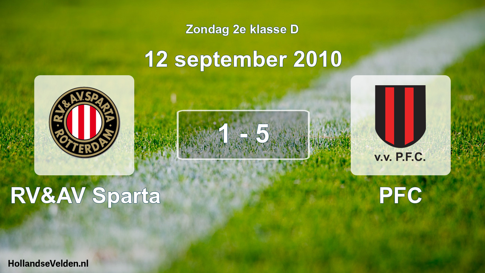 Total number of matches played: RV&AV Sparta - PFC 1 - 5 (12 September 2010)