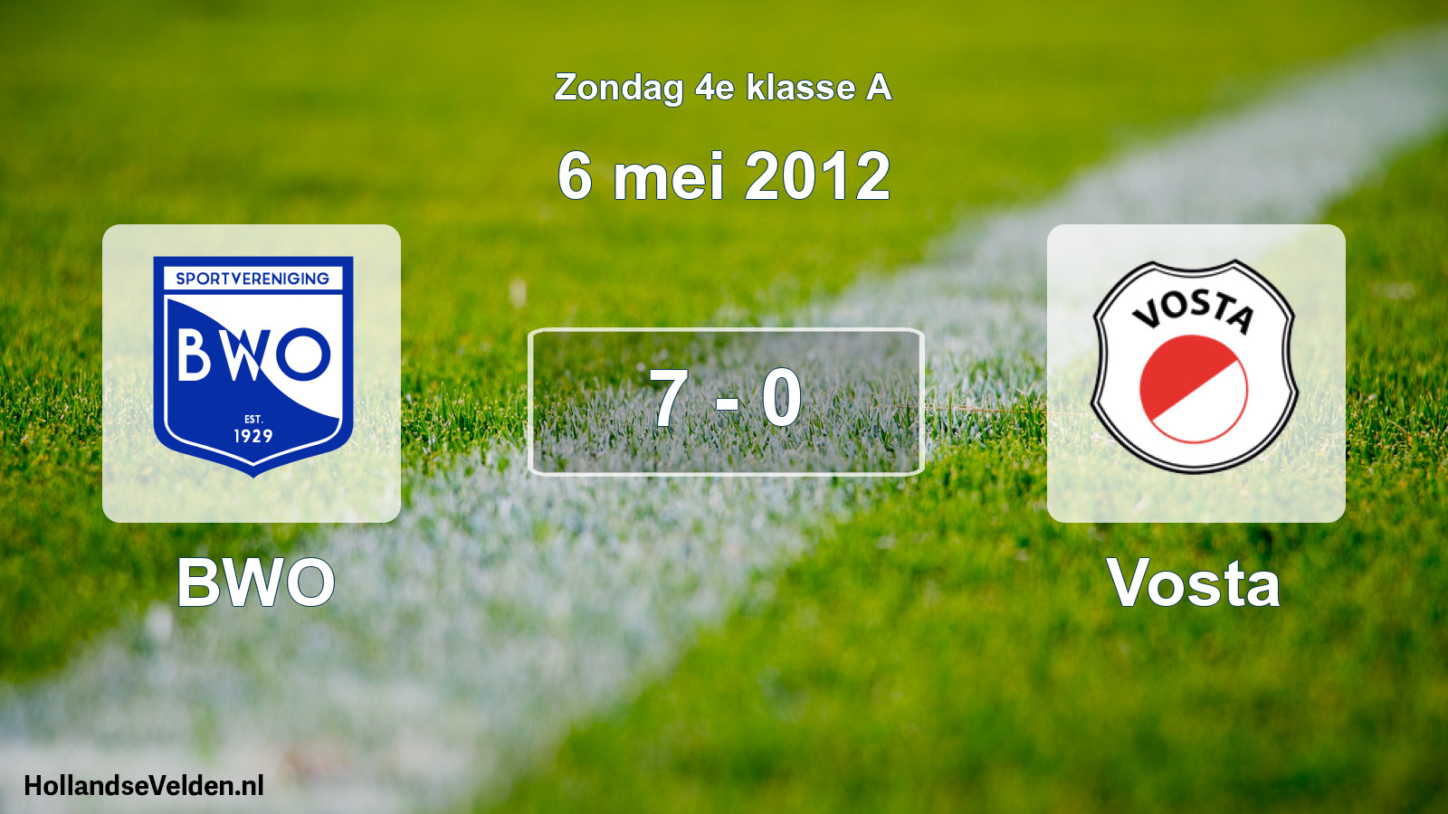 Total number of matches played: BWO - Vosta 7 - 0 (6 May 2012)