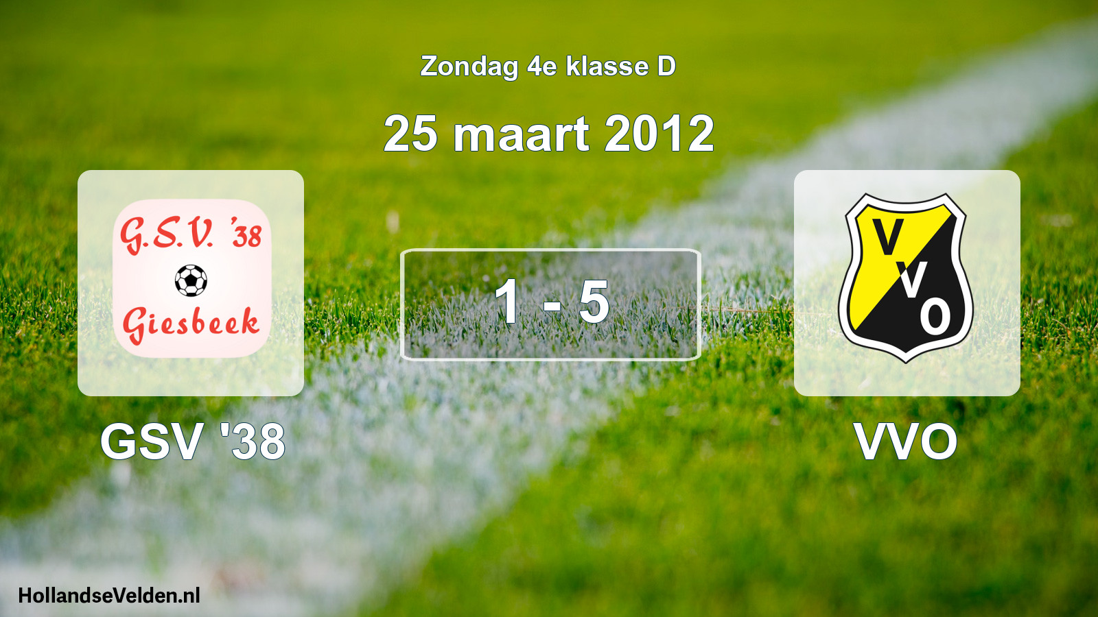 Total number of matches played: GSV '38 - VVO 1 - 5 (25 March 2012)