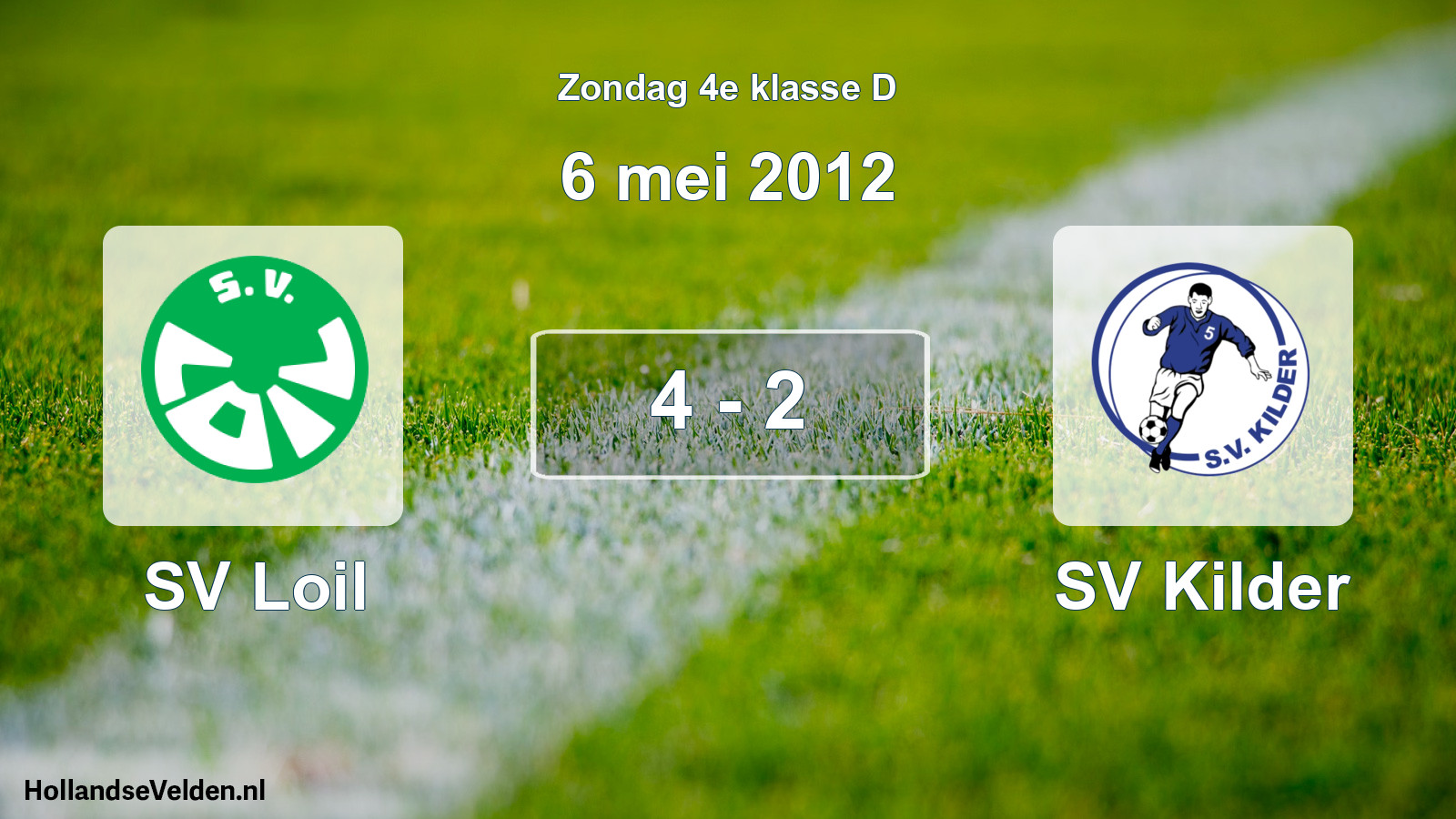 Total number of matches played: SV Loil - SV Kilder 4 - 2 (6 May 2012)