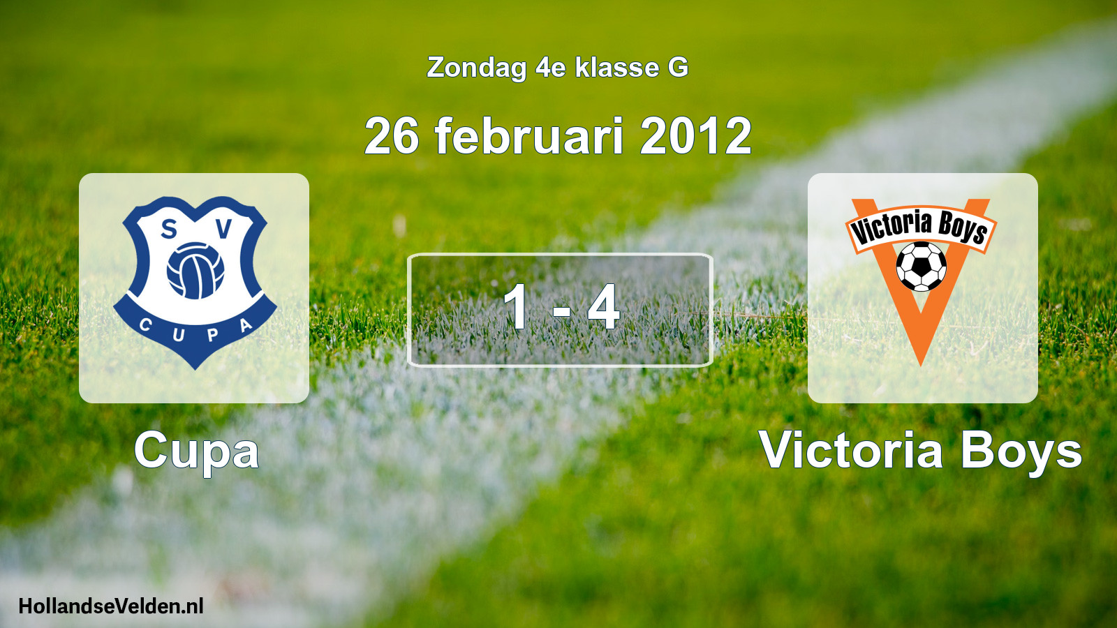 Total number of matches played: Cupa - Victoria Boys 1 - 4 (26 February 2012)
