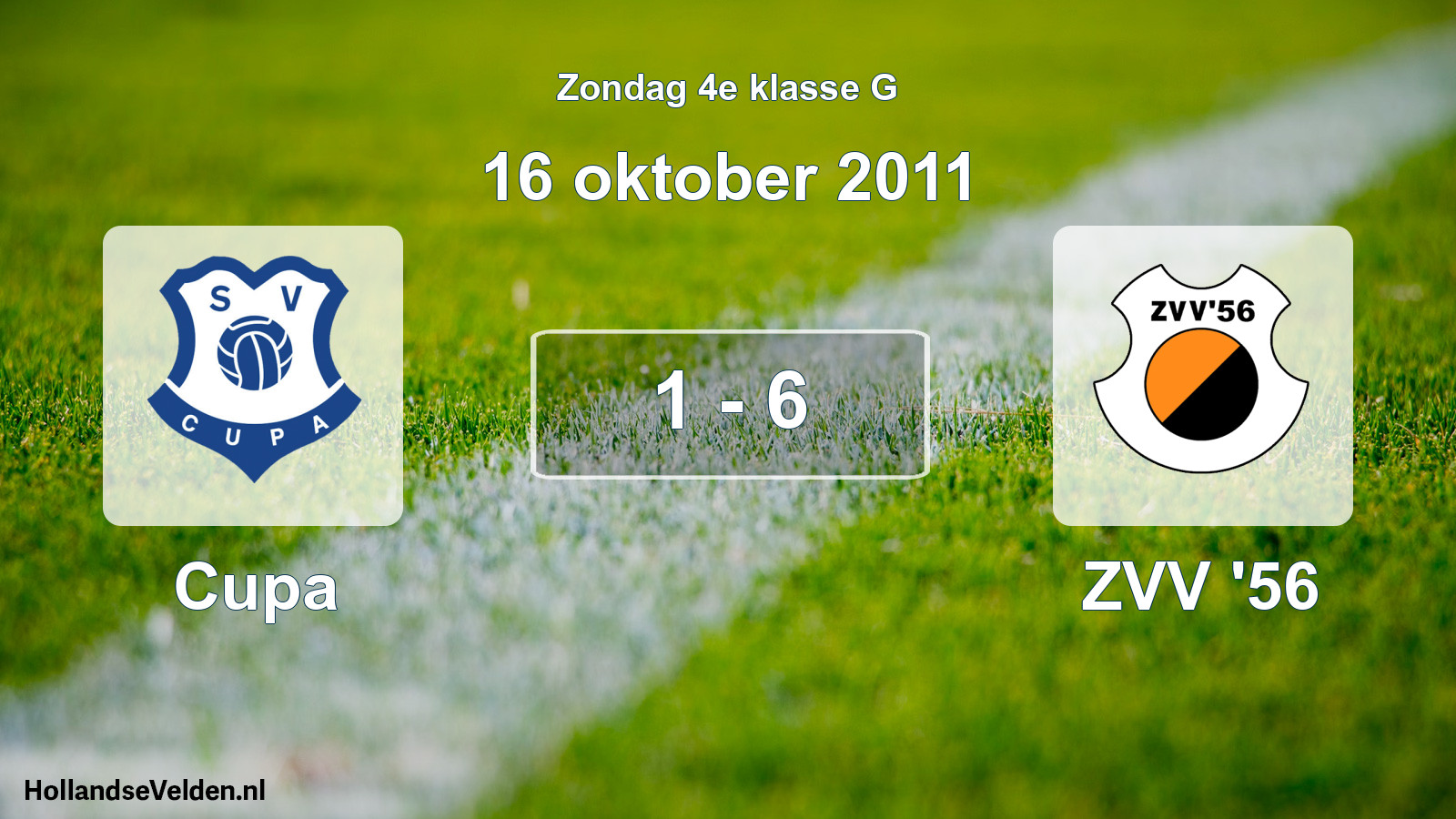 Total number of matches played: Cupa - ZVV '56 1 - 6 (16 October 2011)