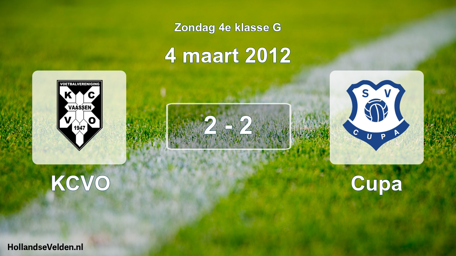 Total number of matches played: KCVO - Cupa 2 - 2 (4 March 2012)