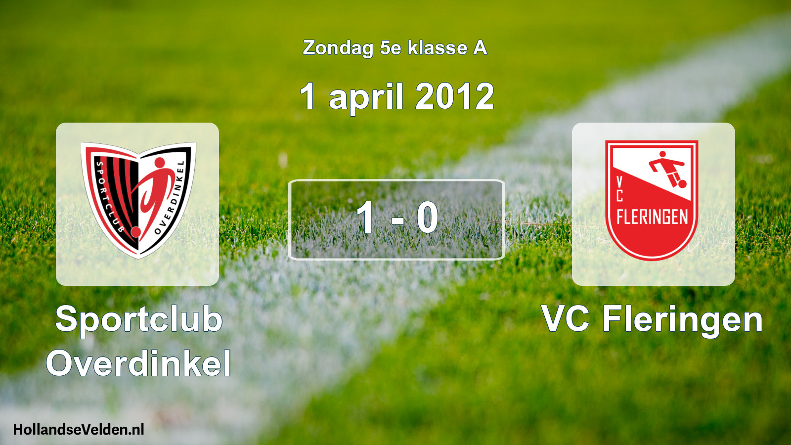 Total number of matches played: Sportclub Overdinkel - VC Fleringen 1 - 0 (1 April 2012)
