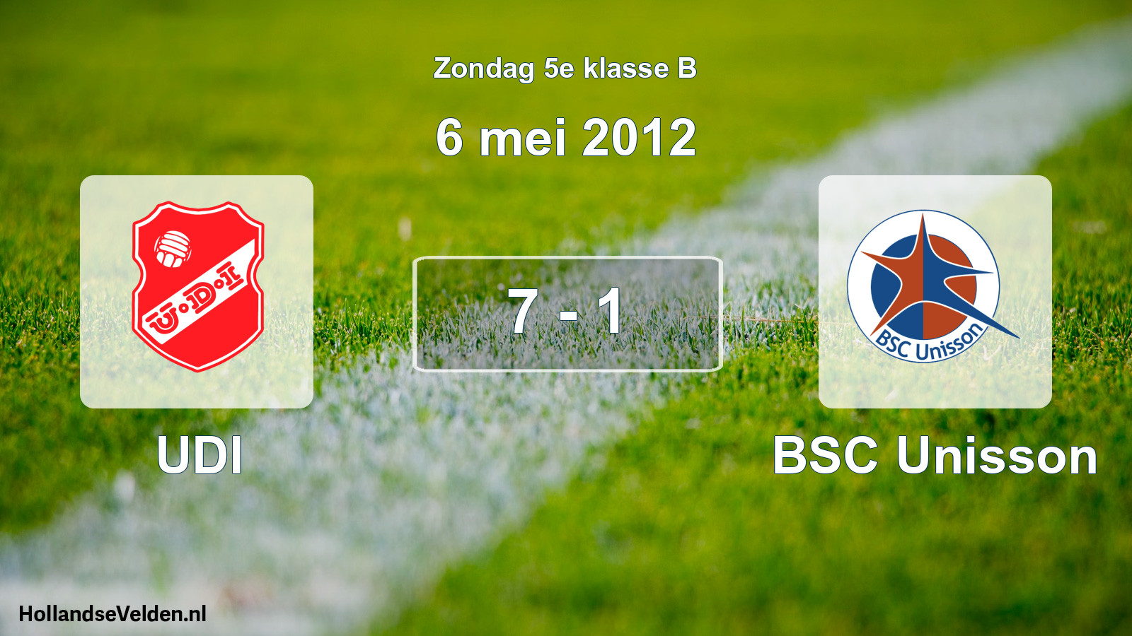 Total number of matches played: UDI - BSC Unisson 7 - 1 (6 May 2012)
