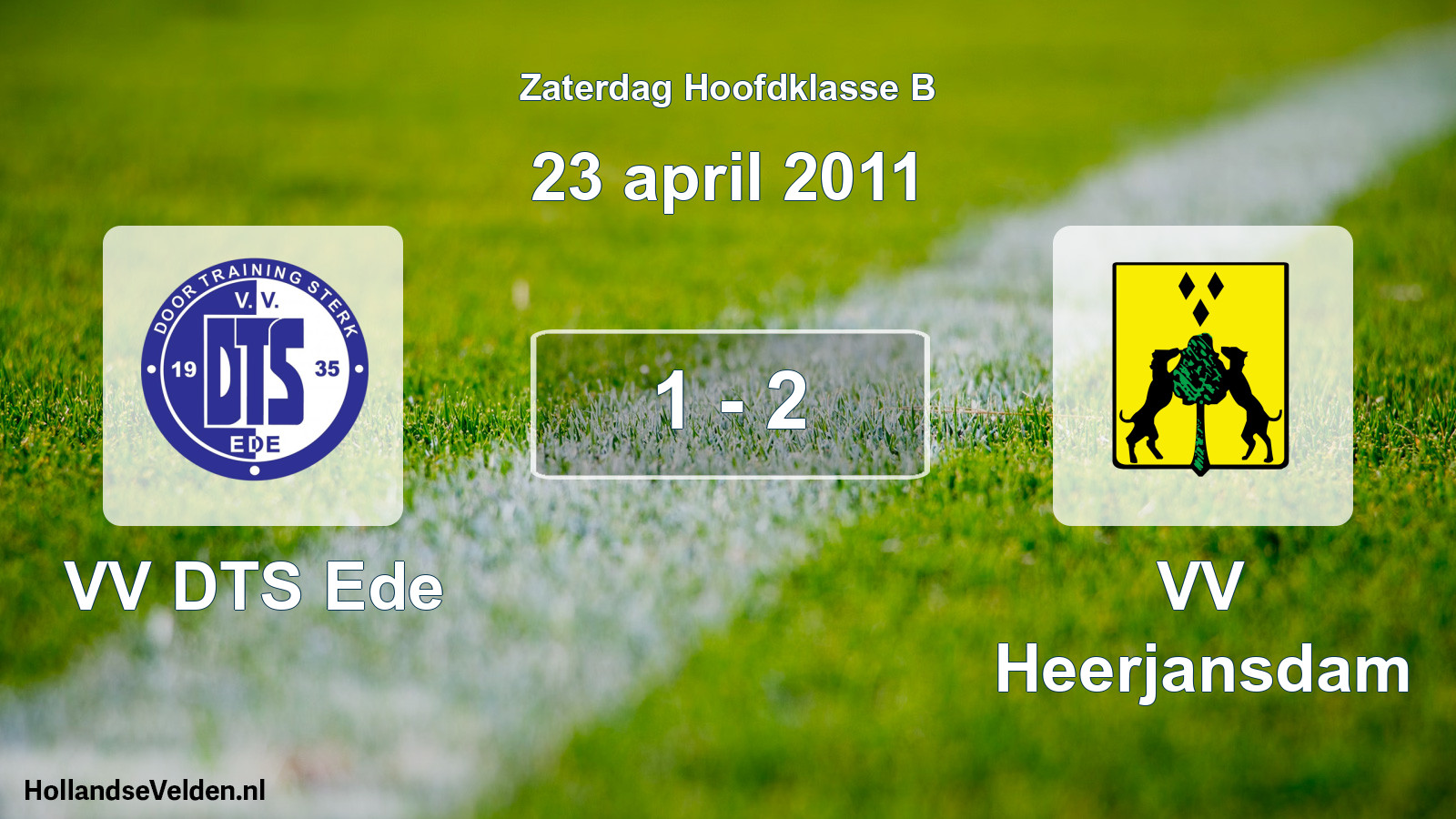 Total number of matches played: VV DTS Ede - VV Heerjansdam 1 - 2 (23 April 2011)