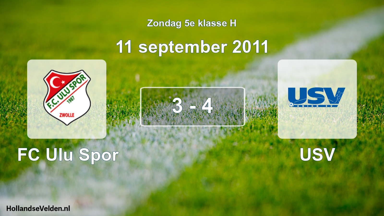 Total number of matches played: FC Ulu Spor - USV 3 - 4 (11 September 2011)