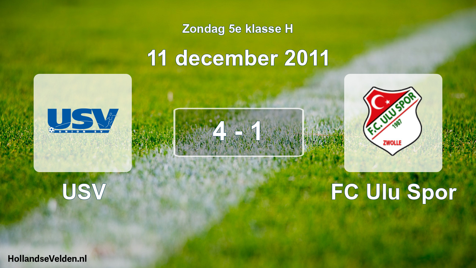 Total number of matches played: USV - FC Ulu Spor 4 - 1 (11 December 2011)