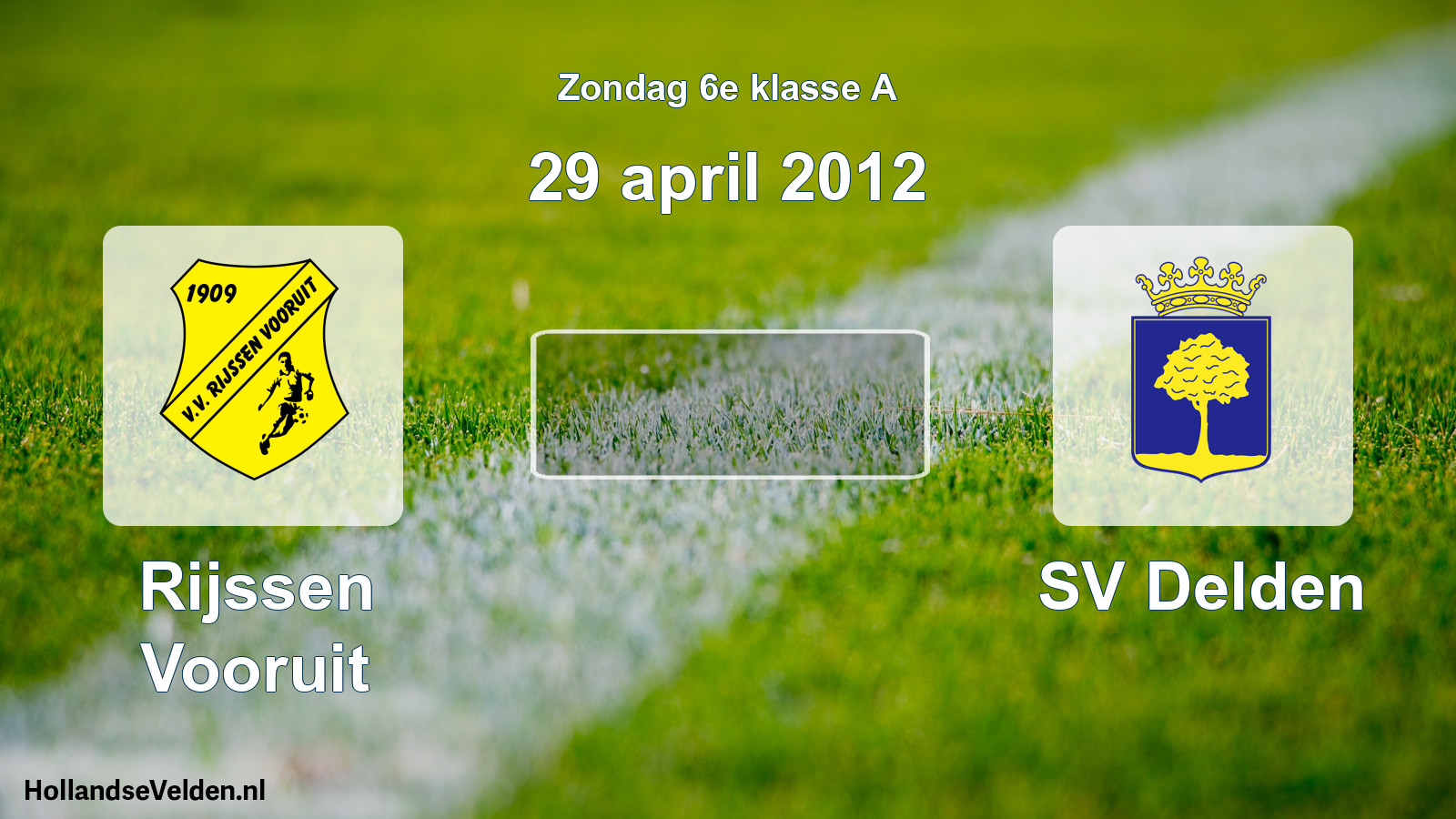 Scheduled Match: Rijssen Vooruit - SV Delden (29 April 2012)