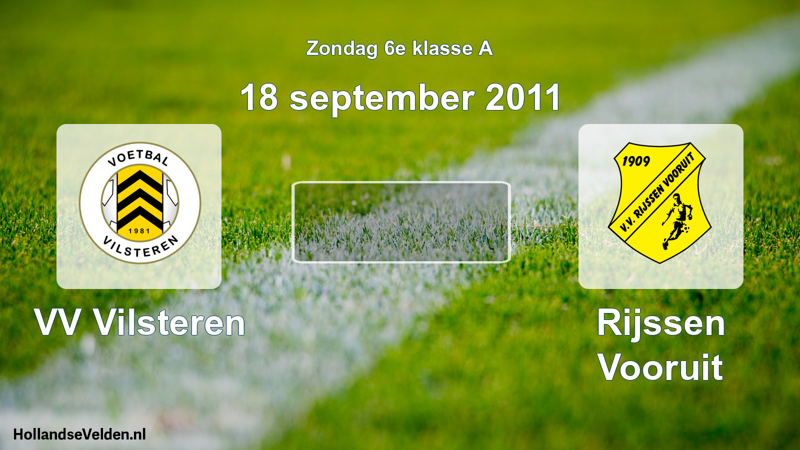 Scheduled Match: VV Vilsteren - Rijssen Vooruit (18 September 2011)