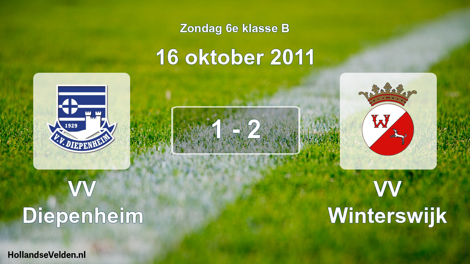 Total number of matches played: VV Diepenheim - VV Winterswijk 1 - 2 (16 October 2011)
