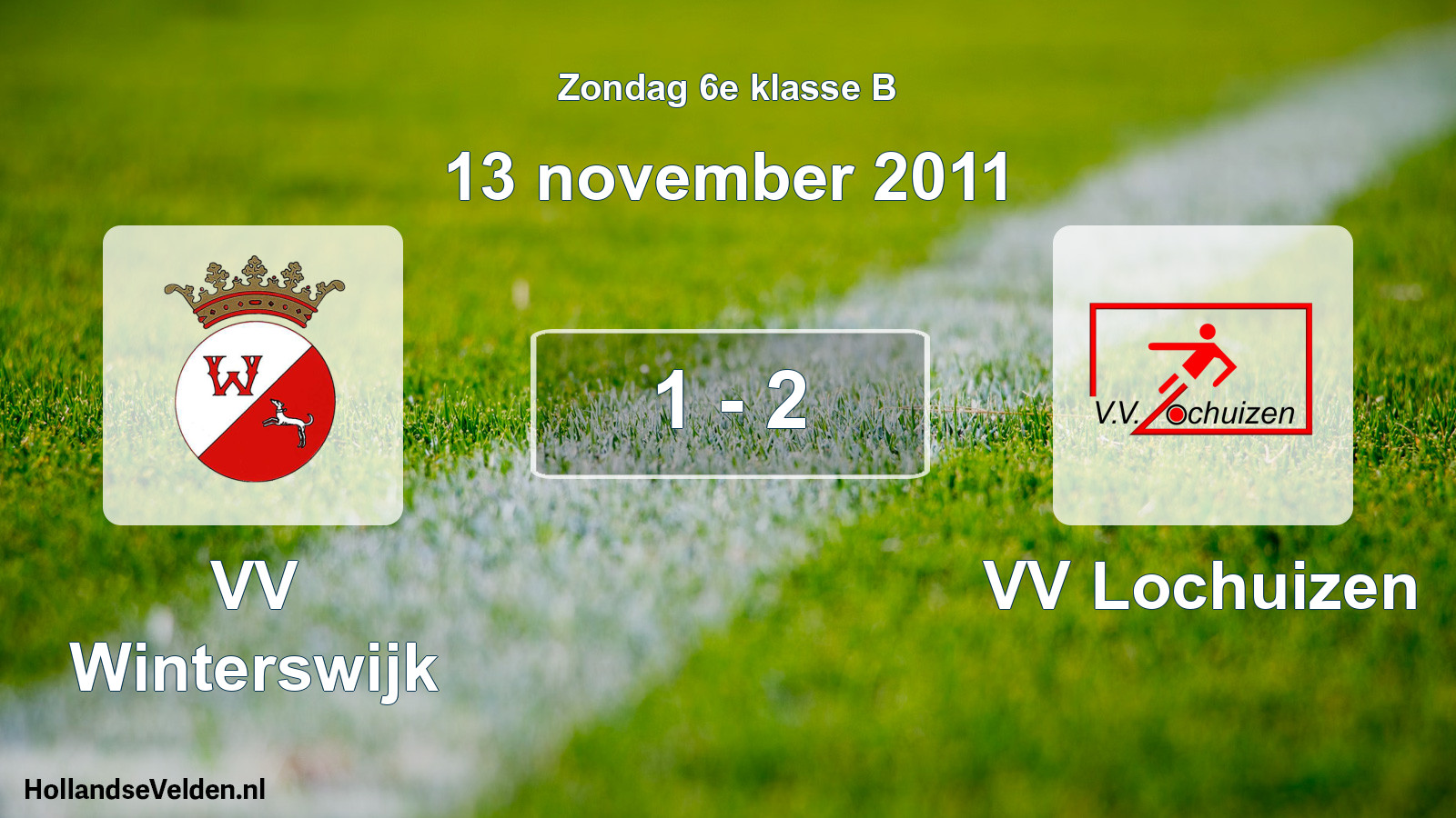 Total number of matches played: VV Winterswijk - VV Lochuizen 1 - 2 (13 November 2011)